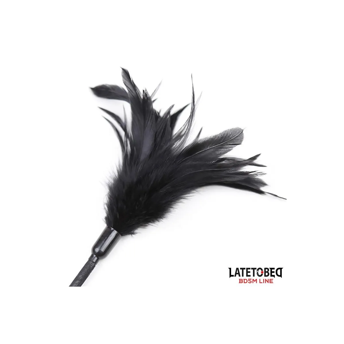 Kitzler mit Mehreren Federn und Spitzenband-Paddelkamm von Latetobed BDSM Line | Fesselliebe.de