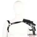 Brustgeschirr mit Schulterprotektor von Latetobed BDSM Line