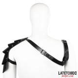 Brustgeschirr mit Schulterprotektor von Latetobed BDSM Line | Fesselliebe.de