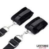 Bettfessel-Set mit Verstellbaren und Abnehmbaren Manschetten von Latetobed BDSM Line | Fesselliebe.de