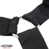Bettfessel-Set mit Verstellbaren und Abnehmbaren Manschetten von Latetobed BDSM Line | Fesselliebe.de