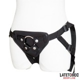 Verstellbarer Strap-On mit Metallring von Latetobed BDSM Line | Fesselliebe.de