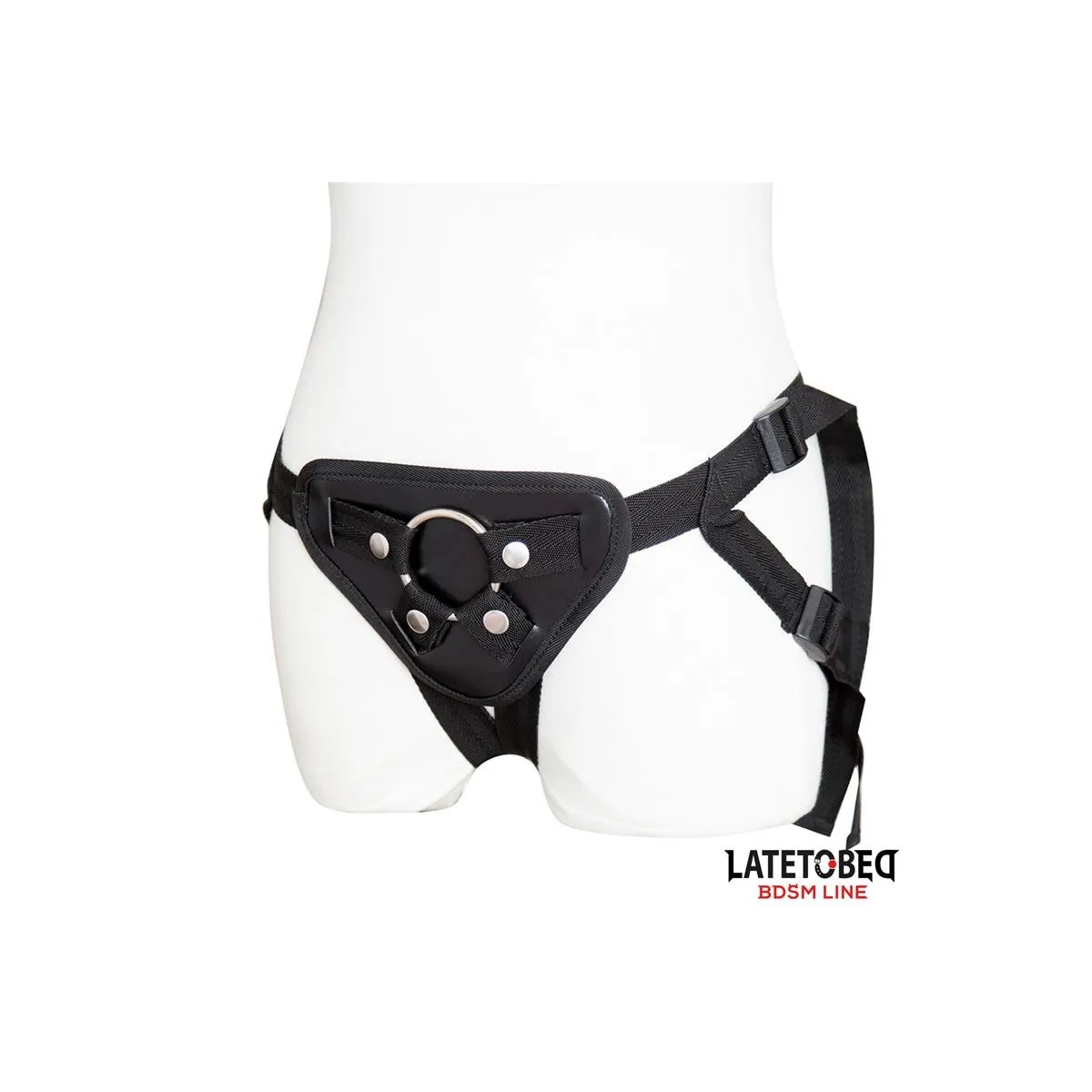 Verstellbarer Strap-On mit Metallring von Latetobed BDSM Line | Fesselliebe.de