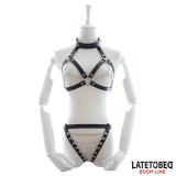 BH und Slip Bondage-Set mit Ketten von Latetobed BDSM Line | Fesselliebe.de