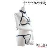 BH und Slip Bondage-Set mit Ketten von Latetobed BDSM Line | Fesselliebe.de