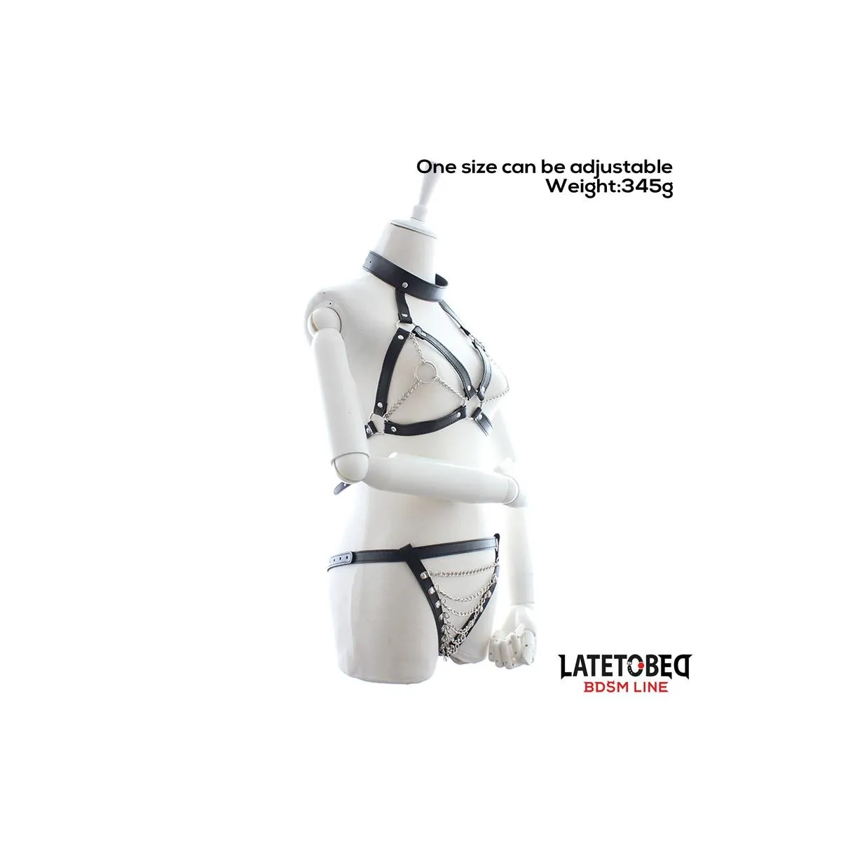 BH und Slip Bondage-Set mit Ketten von Latetobed BDSM Line | Fesselliebe.de