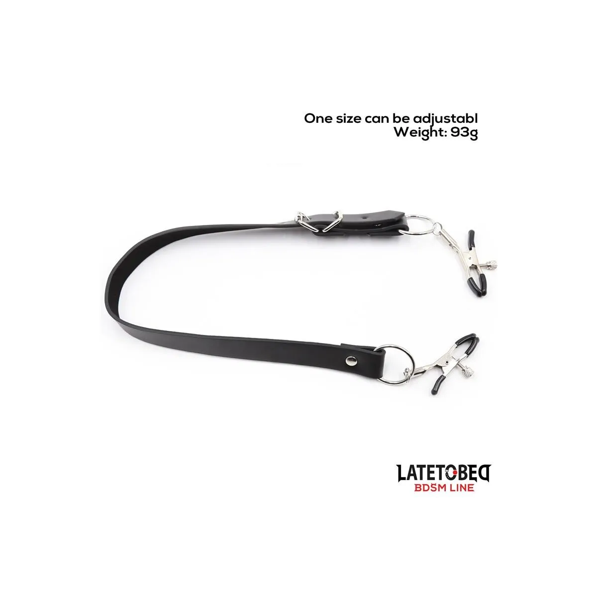 Bein-Bondage-Gurt mit Klitorisklemmen von Latetobed BDSM Line | Fesselliebe.de