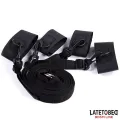 Nylon-Klettverschluss-Bettfesseln mit Kunststoffhaken von Latetobed BDSM Line