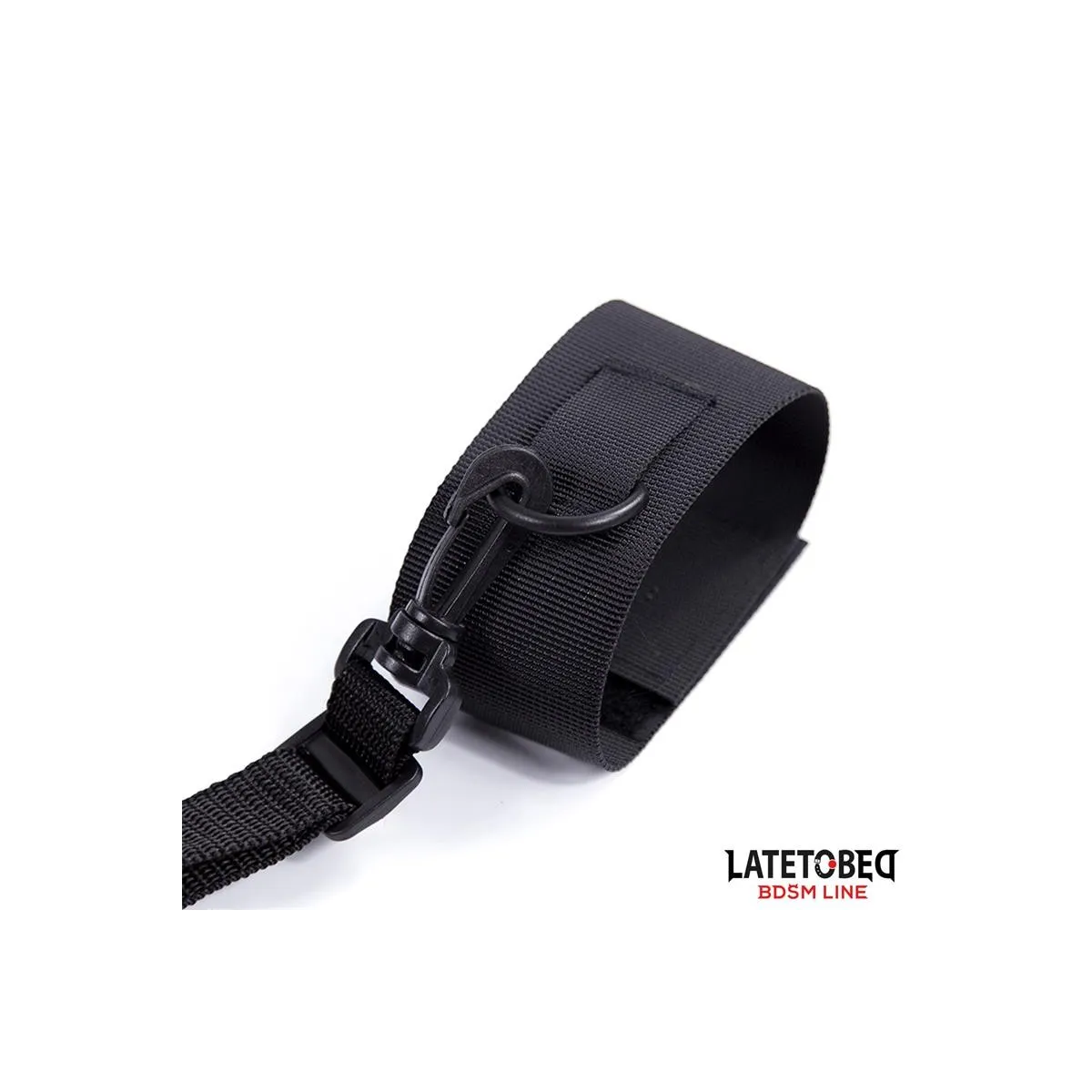 Nylon-Klettverschluss-Bettfesseln mit Kunststoffhaken von Latetobed BDSM Line | Fesselliebe.de