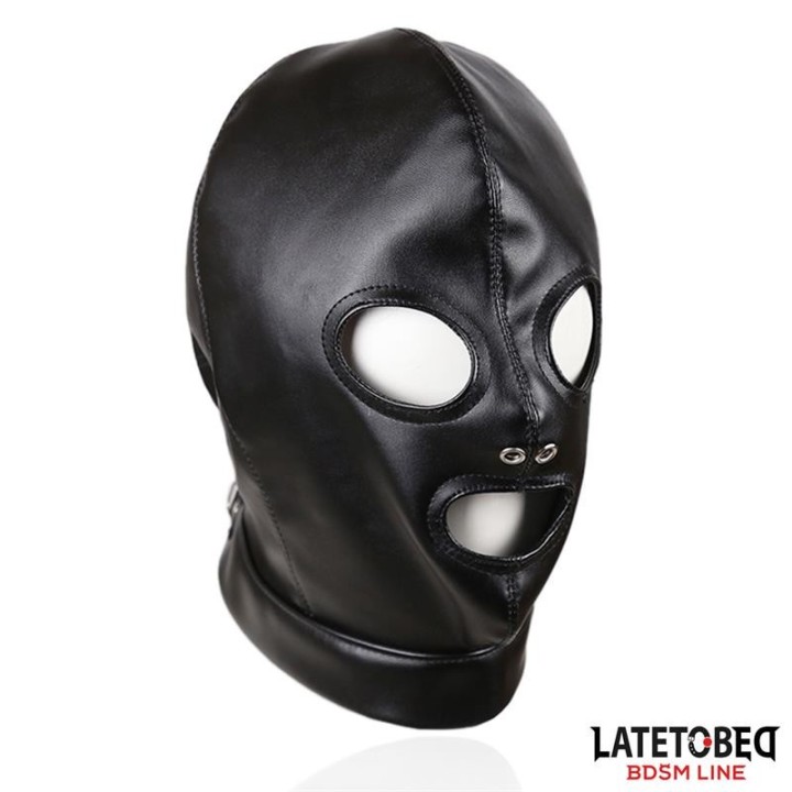 Unterwerfungshaube mit Verstellbaren Rückengurten von Latetobed BDSM Line | Fesselliebe.de