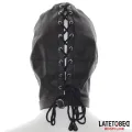 Unterwerfungshaube mit Verstellbaren Rückengurten von Latetobed BDSM Line