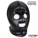 Unterwerfungshaube mit Verstellbaren Rückengurten von Latetobed BDSM Line | Fesselliebe.de