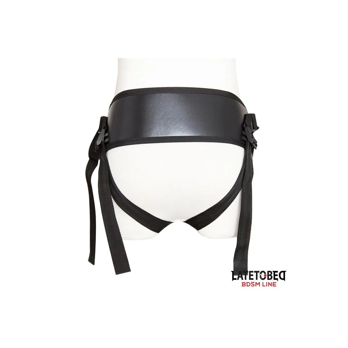 Strapon-Harness mit Breitem, Verstellbarem Gurt von Latetobed BDSM Line | Fesselliebe.de