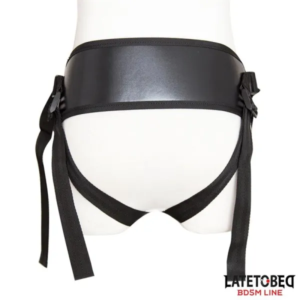 Strapon-Harness mit Breitem, Verstellbarem Gurt von Latetobed BDSM Line | Fesselliebe.de