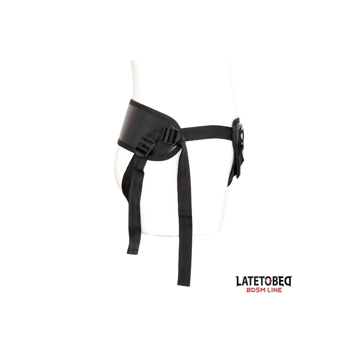 Strapon-Harness mit Breitem, Verstellbarem Gurt von Latetobed BDSM Line | Fesselliebe.de