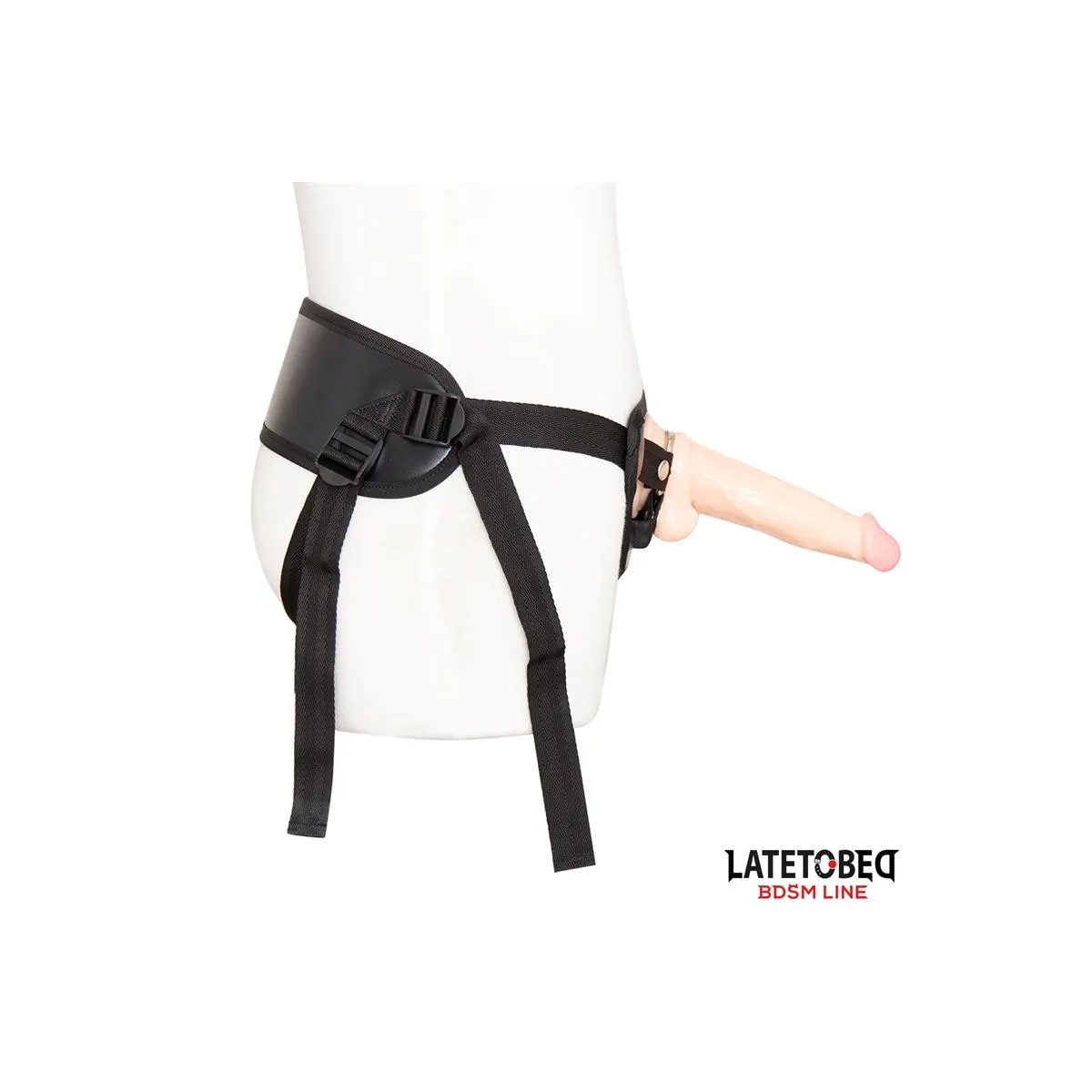 Strapon-Harness mit Breitem, Verstellbarem Gurt von Latetobed BDSM Line | Fesselliebe.de