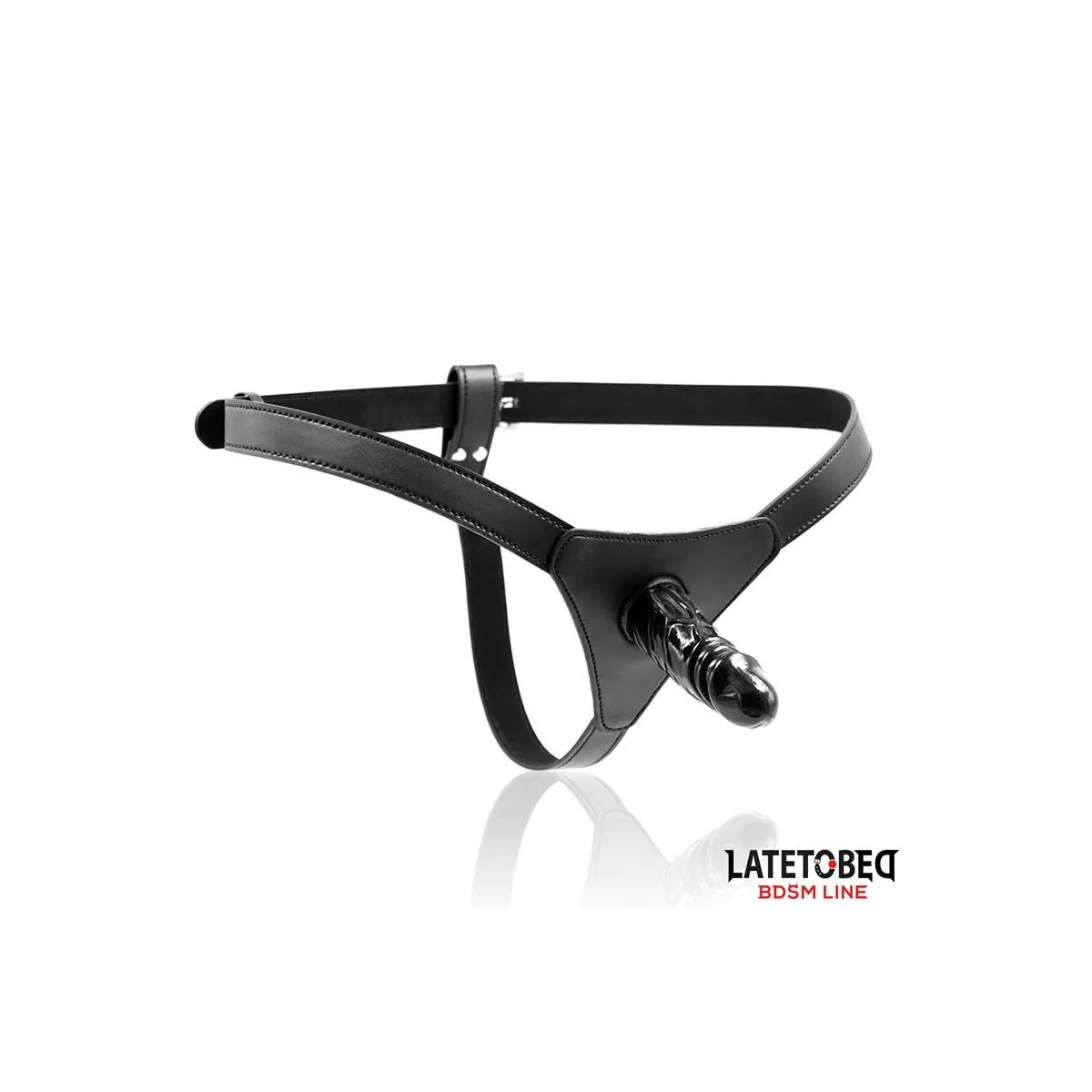 Verstellbarer Strap-On mit Semi-Realistischem Dildo von Latetobed BDSM Line | Fesselliebe.de