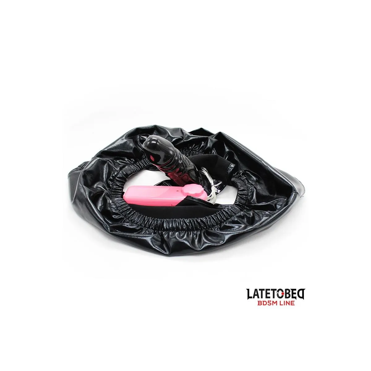 Elastischer Slip mit Vibrierendem Dildo, Einheitsgrösse von Latetobed BDSM Line | Fesselliebe.de