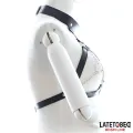 Bondage-Gurtzeug mit Offenen Cups und Ketten von Latetobed BDSM Line
