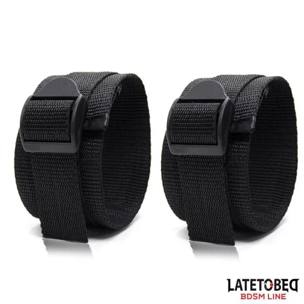 Nylon-Bondage-Fesselsystem für Das Bett (OHNE Haken) von Latetobed BDSM Line | Fesselliebe.de