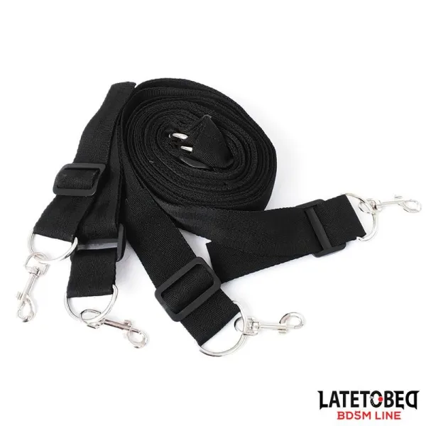 Lange Samt-Bondage-Fesseln für Das Bett, Verstellbar von Latetobed BDSM Line | Fesselliebe.de