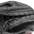 Sklavenhaube mit Augenmaske Atmungsaktiver Knebelball und Verstellbarer Mund von Latetobed BDSM Line