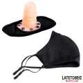 Gesichtsmaske mit 6 cm Abnehmbarem Dildo von Latetobed BDSM Line