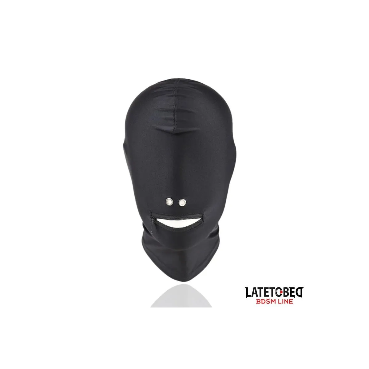 Vollständige Abdeckhaube mit Reissverschluss Im Mundbereich von Latetobed BDSM Line | Fesselliebe.de