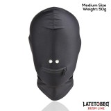 Vollständige Abdeckhaube mit Reissverschluss Im Mundbereich von Latetobed BDSM Line | Fesselliebe.de