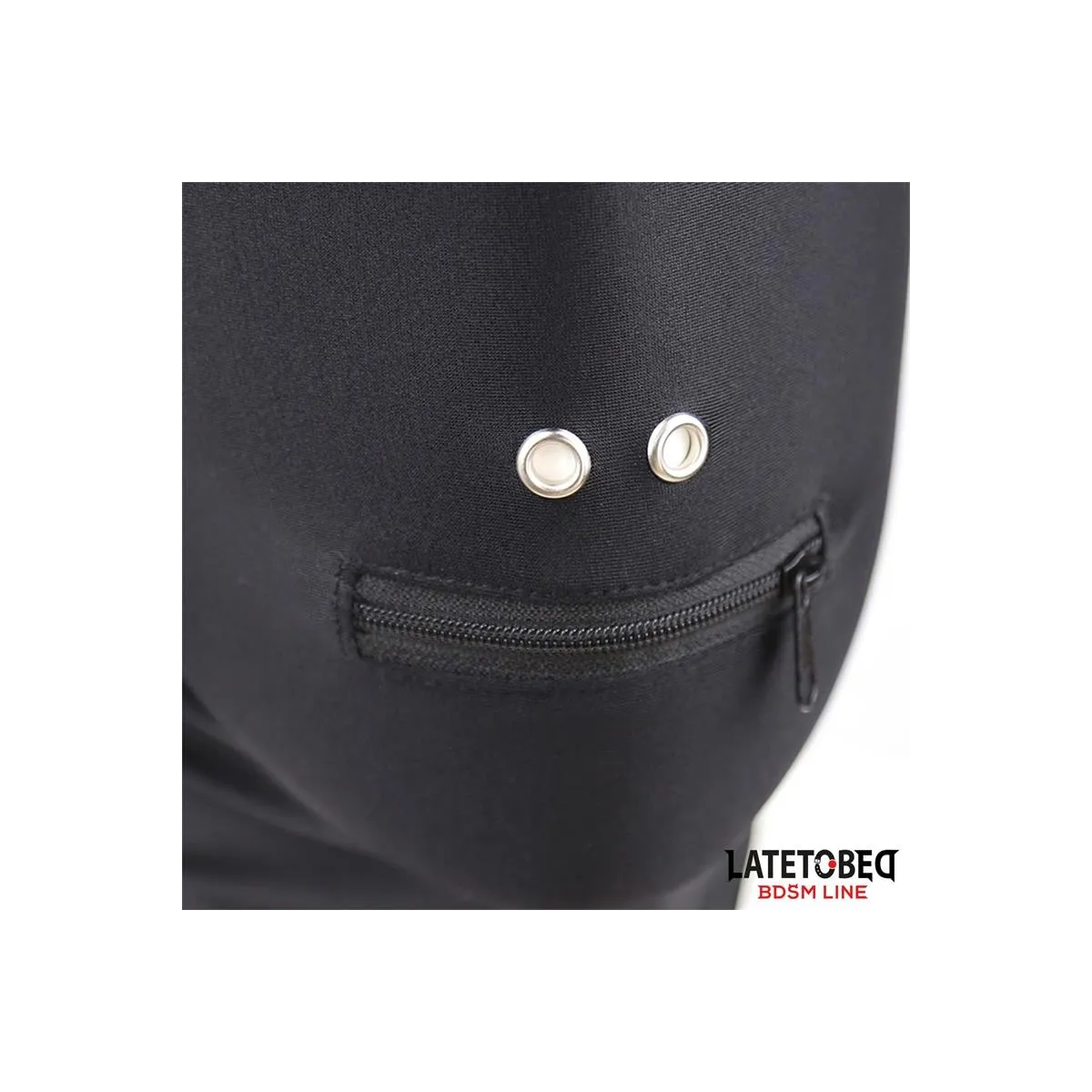 Vollständige Abdeckhaube mit Reissverschluss Im Mundbereich von Latetobed BDSM Line | Fesselliebe.de