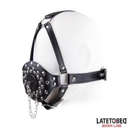 Gesichtsgeschirr mit Toilettendeckel-Knebel, Verstellbar von Latetobed BDSM Line | Fesselliebe.de