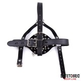 Gesichtsgeschirr mit Toilettendeckel-Knebel, Verstellbar von Latetobed BDSM Line | Fesselliebe.de