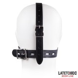 Gesichtsgeschirr mit Toilettendeckel-Knebel, Verstellbar von Latetobed BDSM Line | Fesselliebe.de