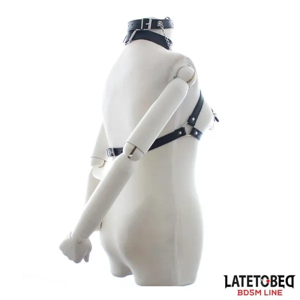 Bondage-BH mit Knebel und Nippelklemmen von Latetobed BDSM Line | Fesselliebe.de