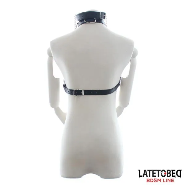 Bondage-BH mit Knebel und Nippelklemmen von Latetobed BDSM Line | Fesselliebe.de