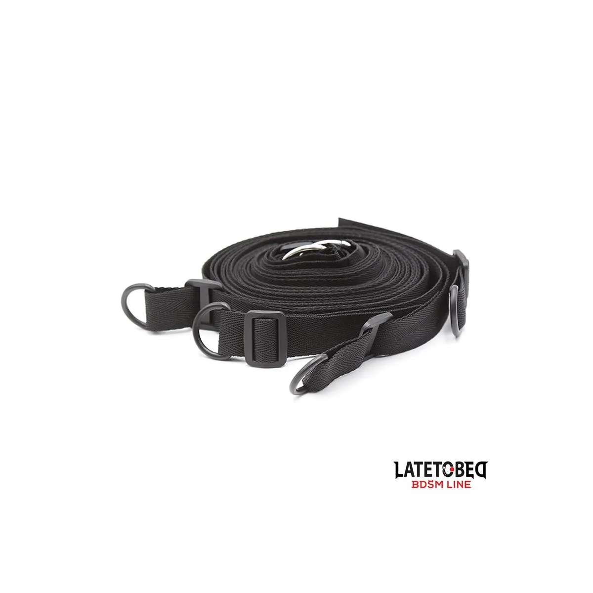 Bettfessel-Set mit Augenbinde, Verstellbare Manschetten von Latetobed BDSM Line | Fesselliebe.de