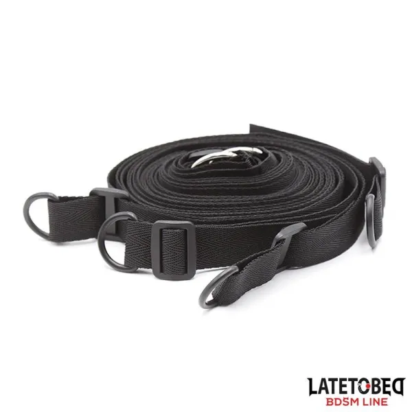 Bettfessel-Set mit Augenbinde, Verstellbare Manschetten von Latetobed BDSM Line | Fesselliebe.de