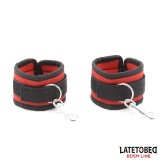 Bettfessel-Set mit Augenbinde, Verstellbare Manschetten von Latetobed BDSM Line | Fesselliebe.de