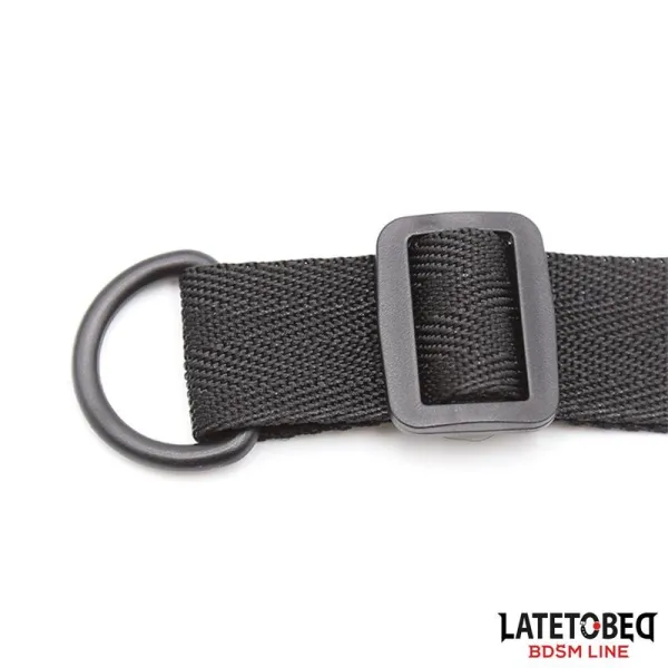 Bettfessel-Set mit Augenbinde, Verstellbare Manschetten von Latetobed BDSM Line | Fesselliebe.de