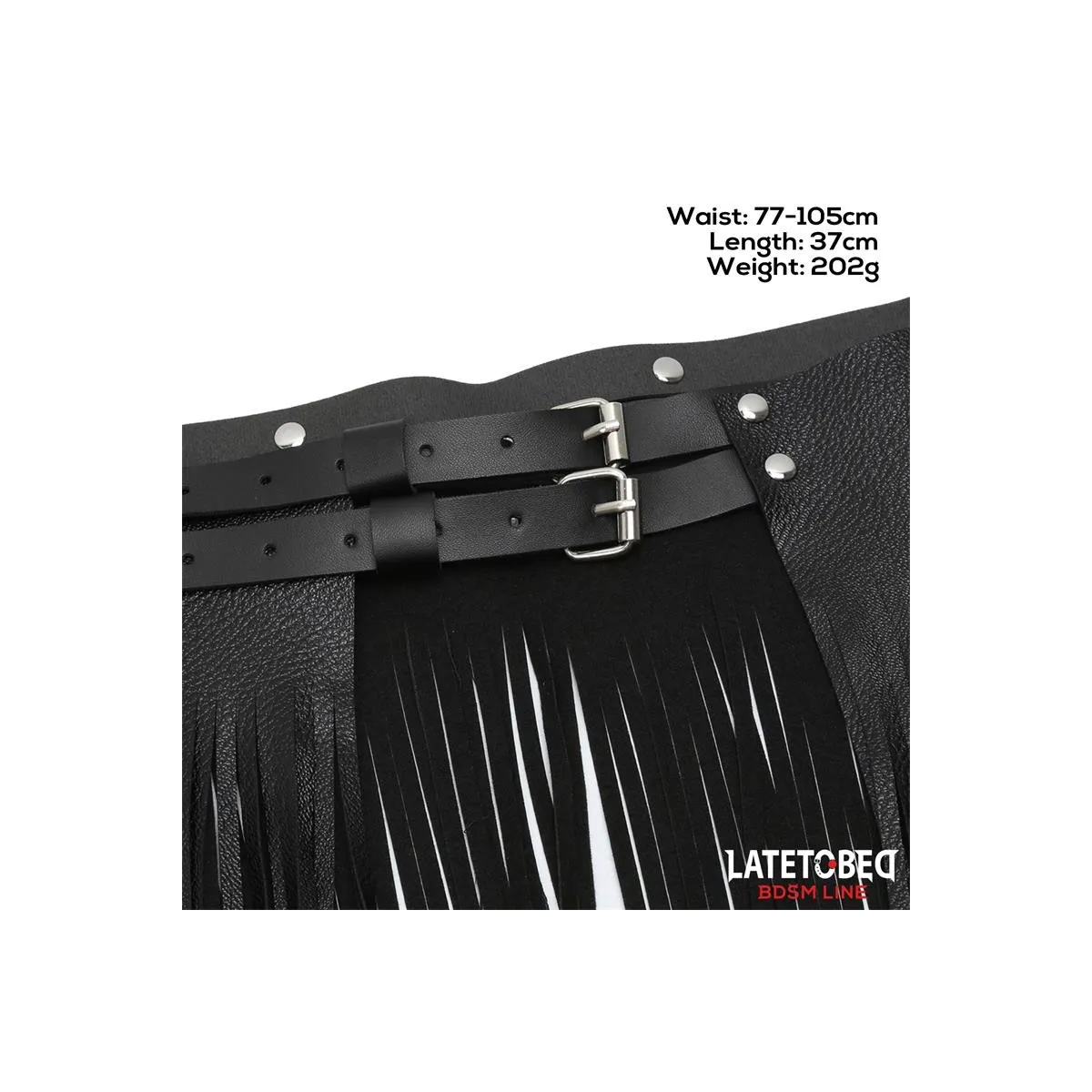 Kurzer Shake-Fransenrock von Latetobed BDSM Line | Fesselliebe.de