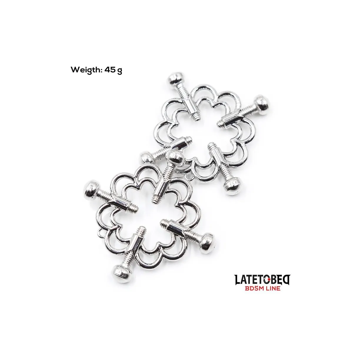 Metall-Nippelklemmen, Verstellbar von Latetobed BDSM Line | Fesselliebe.de