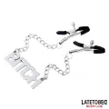 Nippelklemmen mit Kette - Bitch von Latetobed BDSM Line