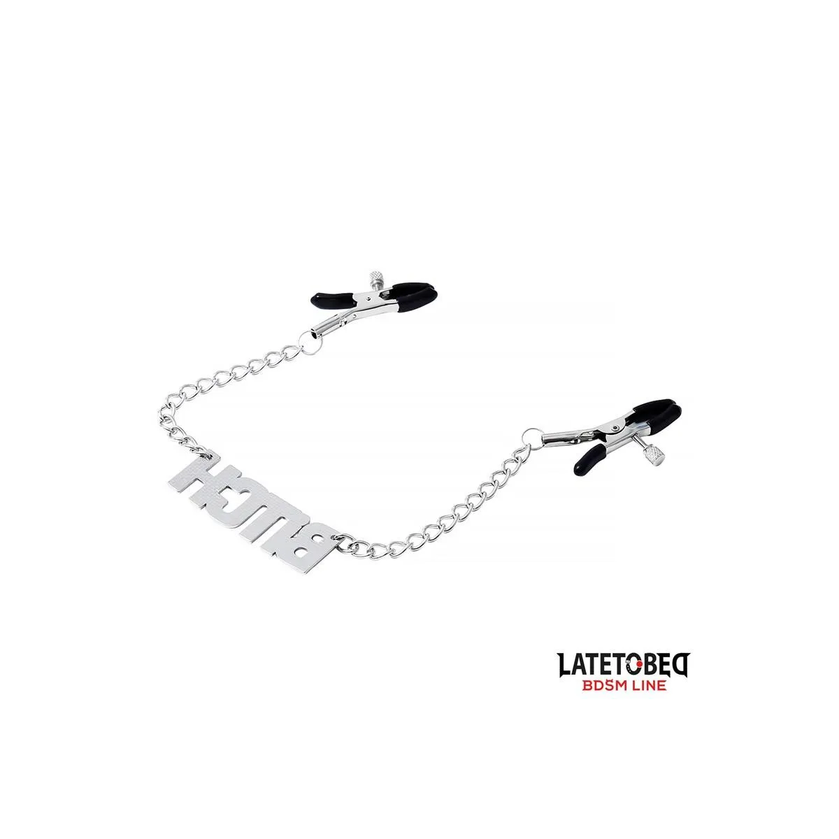 Nippelklemmen mit Kette - Bitch von Latetobed BDSM Line | Fesselliebe.de