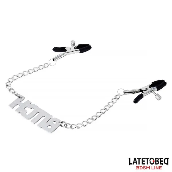 Nippelklemmen mit Kette - Bitch von Latetobed BDSM Line | Fesselliebe.de