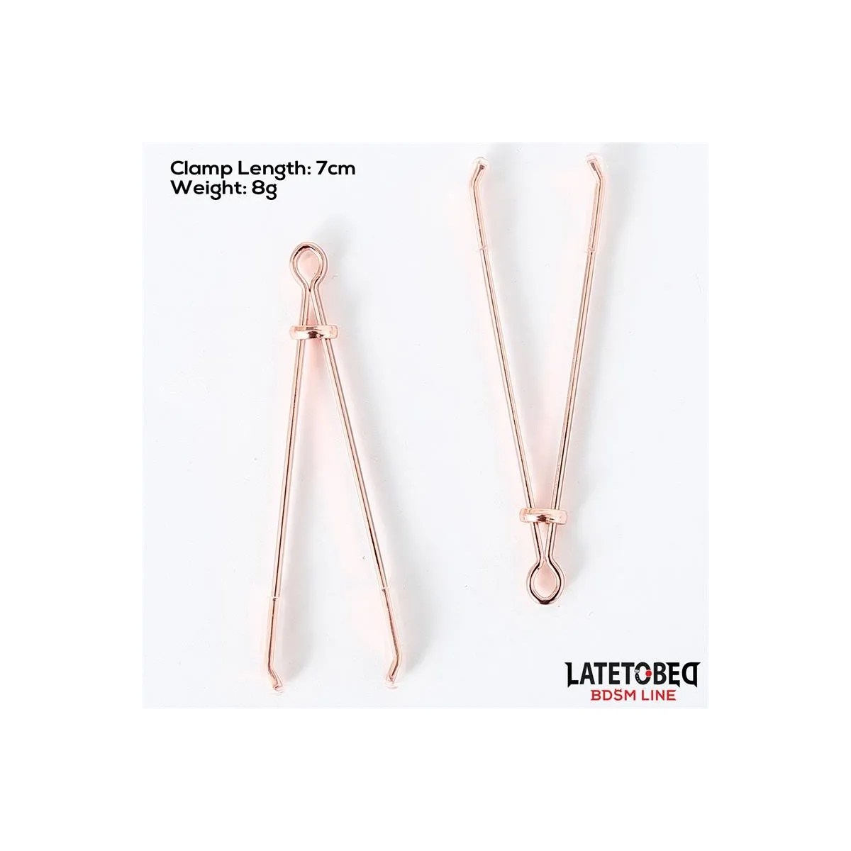 Nippelklemmen Farbe Roségold von Latetobed BDSM Line | Fesselliebe.de