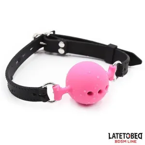 Atmungsaktiver Silikon-Ballknebel S – 4 cm von Latetobed BDSM Line | Fesselliebe.de