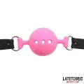 Atmungsaktiver Silikon-Ballknebel S – 4 cm von Latetobed BDSM Line