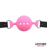 Atmungsaktiver Silikon-Ballknebel S – 4 cm von Latetobed BDSM Line | Fesselliebe.de