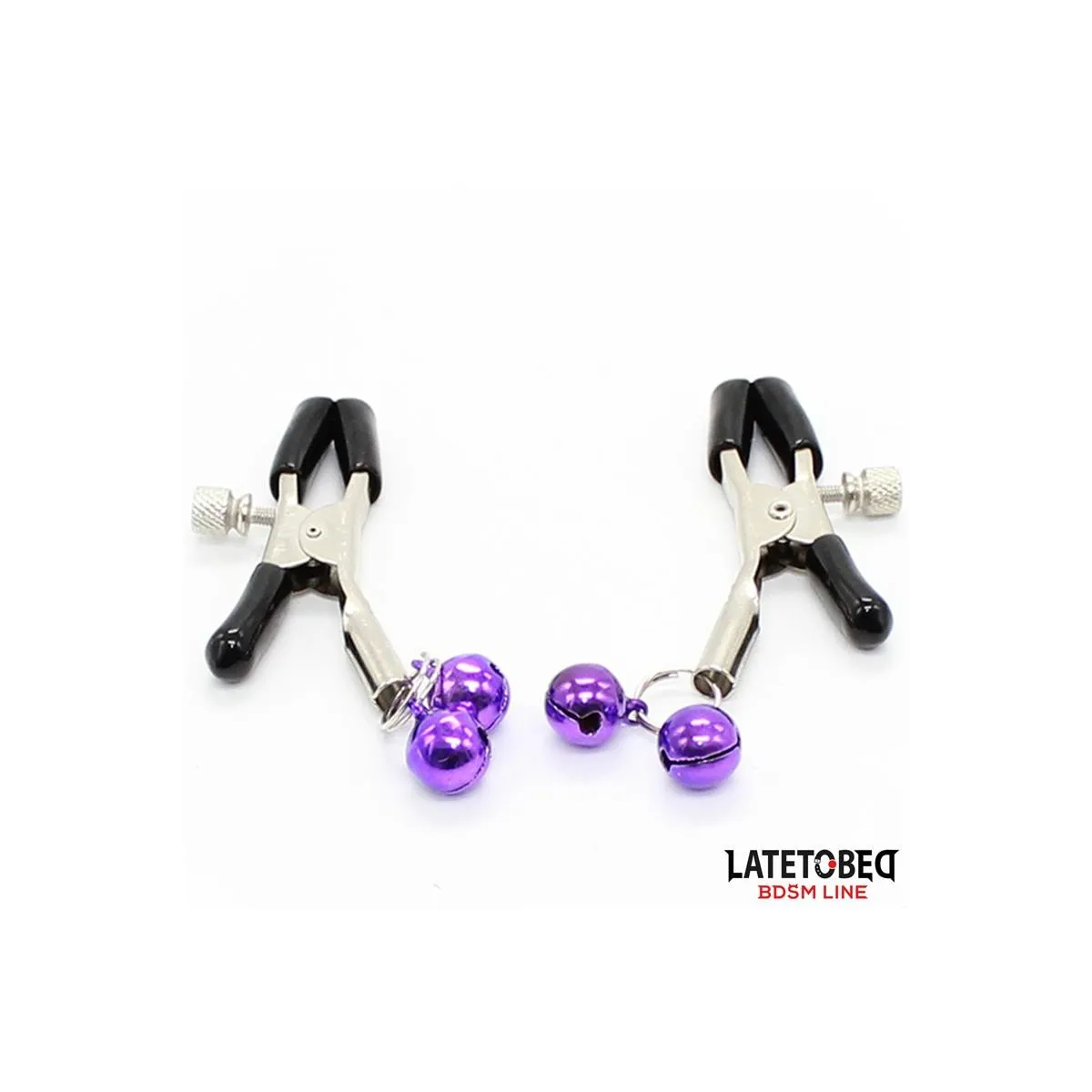 Nippelklemmen mit Glocke von Latetobed BDSM Line | Fesselliebe.de