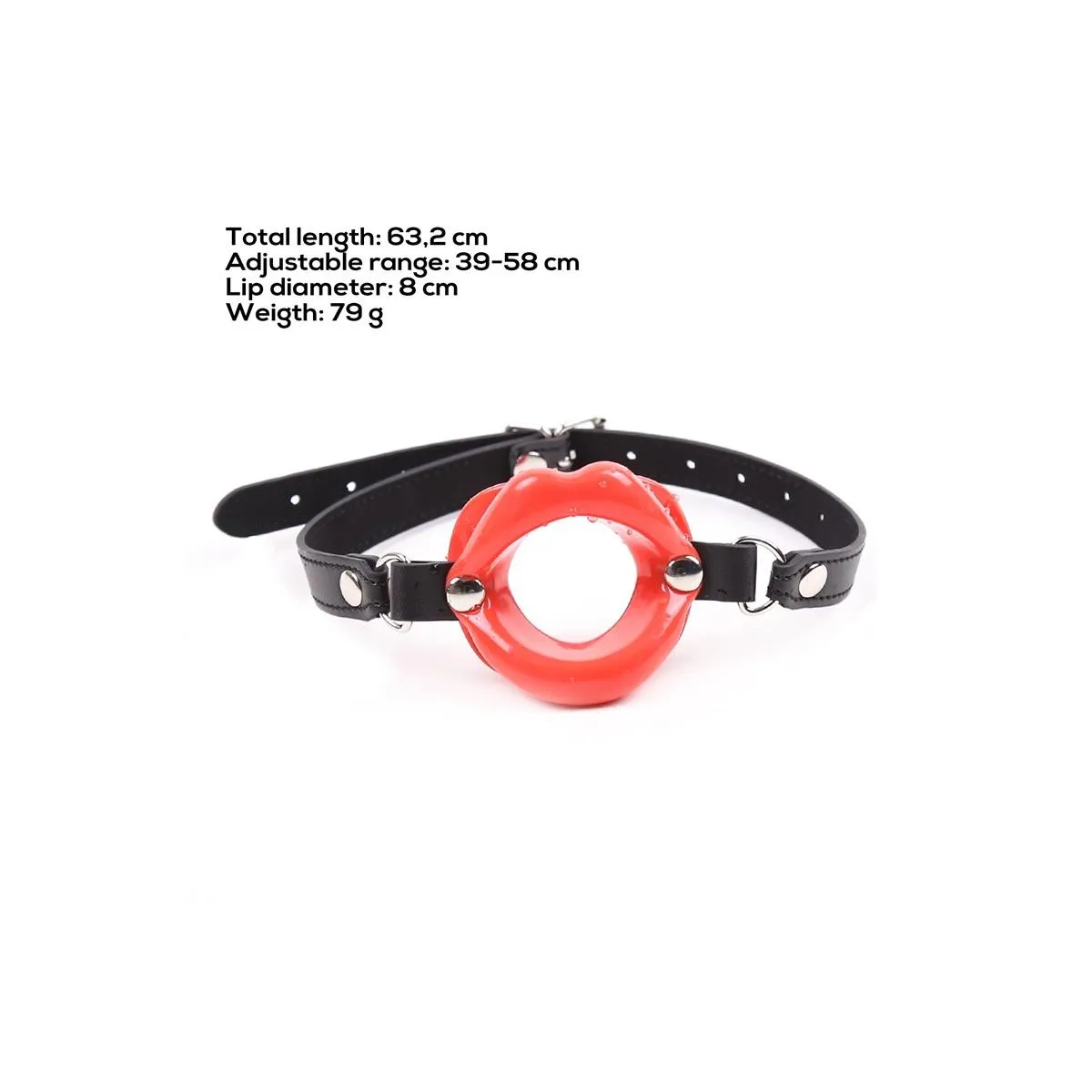 Lippenknebel, Mundförmig, Verstellbar 39-58 cm von Latetobed BDSM Line | Fesselliebe.de
